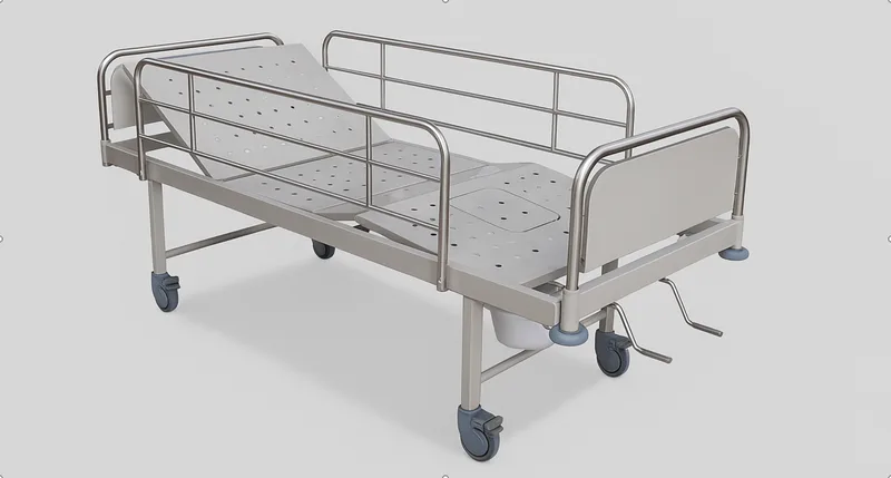 Commode Semi Fowler Position Deluxe Bed with S.S. Panels 75*36*24