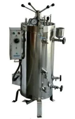 AUTOCLAVE VERTICAL RADIAL LOCK TRIPLE CHAMBER 16X24 (DRUM 15X12- 2 NOS) STEAMSTORAGE