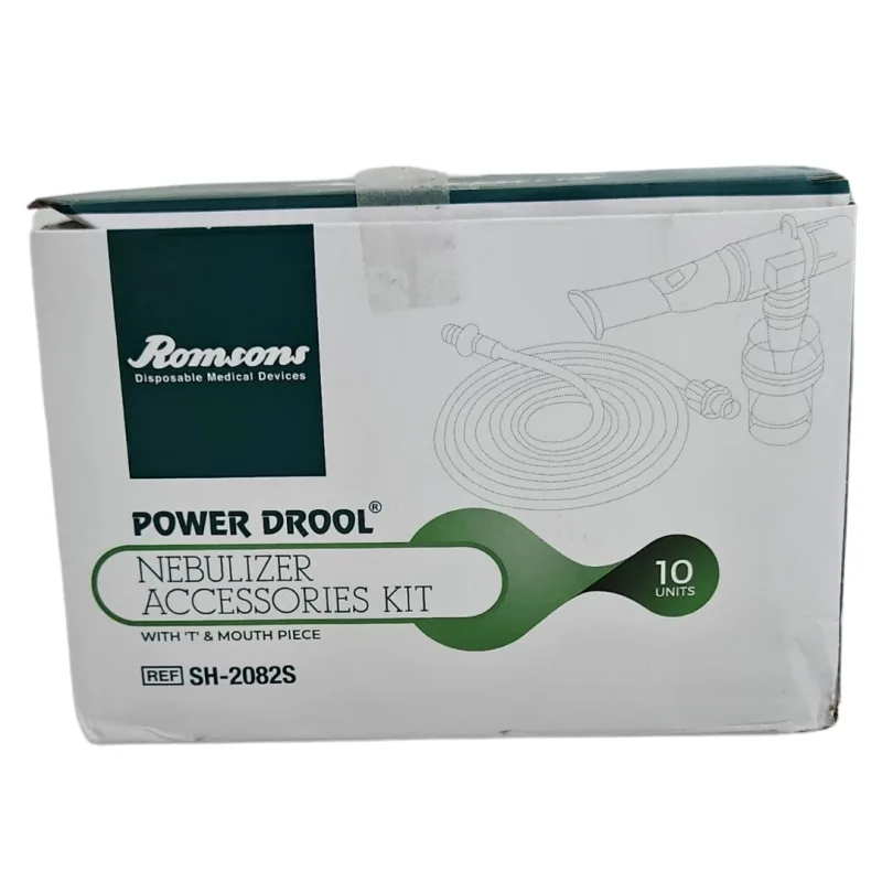 Romsons Power Drool Nebulizer Chamber with "T" Shape Connector & Mouth Piece