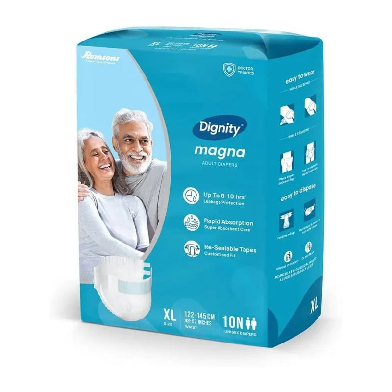 Romson Dignity Magna Adult Diapers 10s - Extra Large