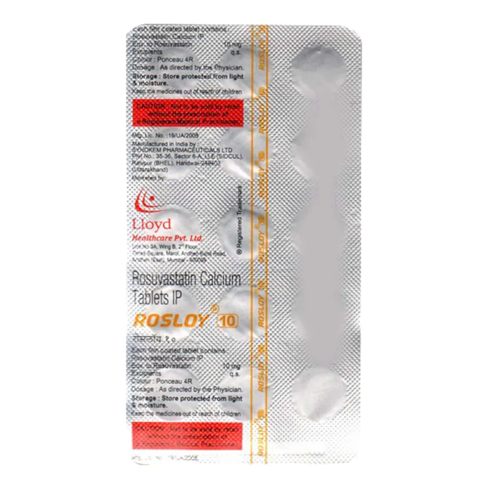 Rosloy 10mg Strip Of 15 Tablets