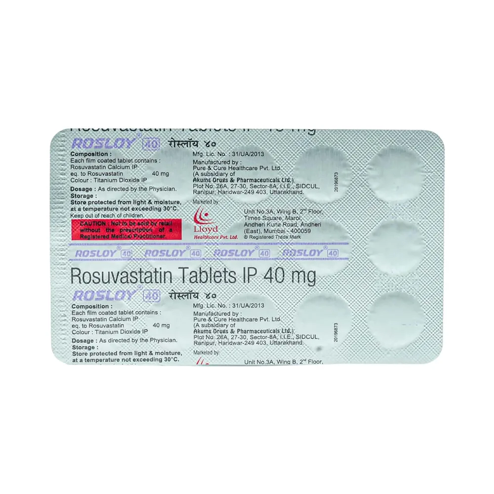 Rosloy 40mg Strip Of 15 Tablets