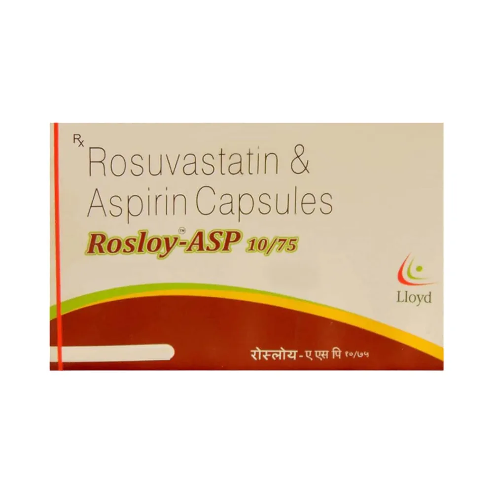 Rosloy Asp 10/75mg Strip Of 15 Capsules