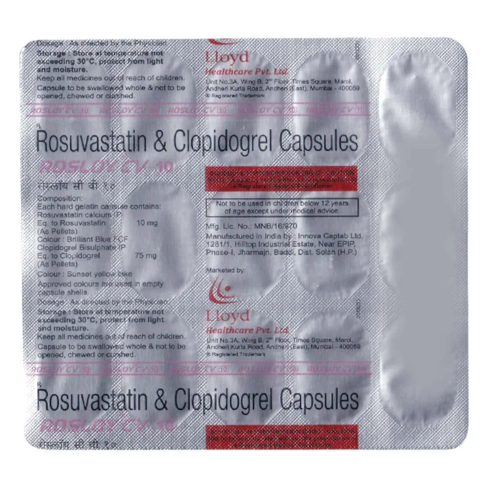 Rosloy Cv 10mg Strip Of 15 Capsules
