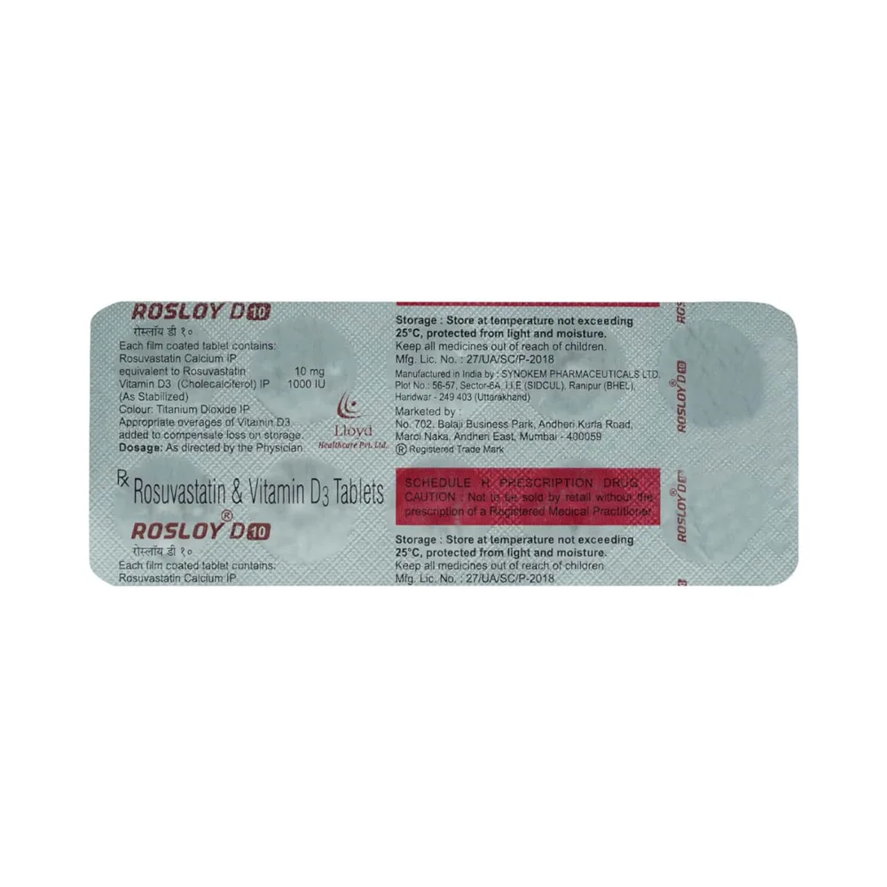 Rosloy D 10mg Strip Of 10 Tablets