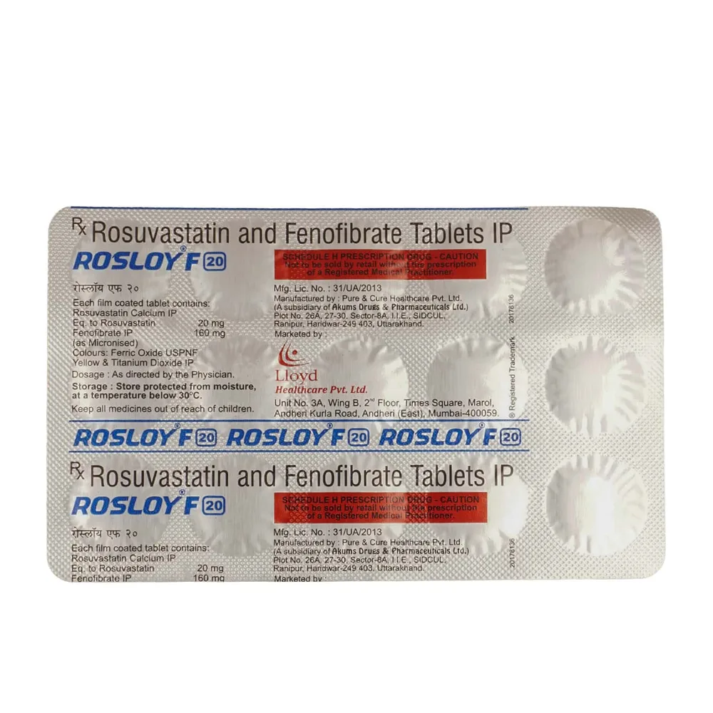 Rosloy F 20mg Strip Of 15 Tablets