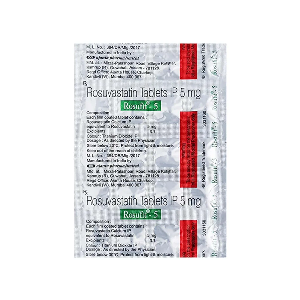 Rosufit 5mg Strip Of 20 Tablets