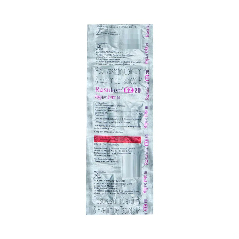 Rosukem Ez 20mg Strip Of 10 Tablets
