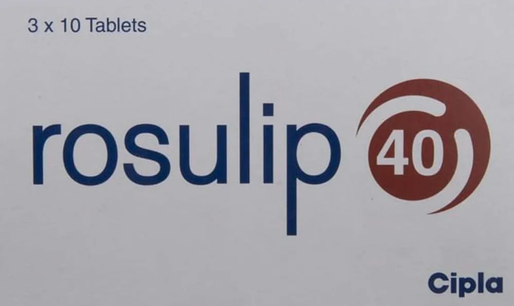 Rosulip 40mg Strip Of 10 Tablets