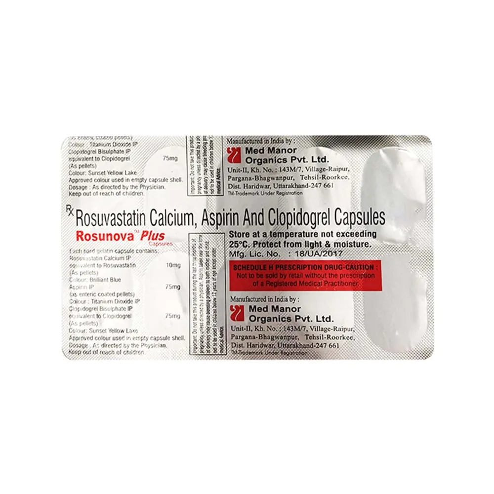 Rosunova Plus Strip Of 10 Capsules