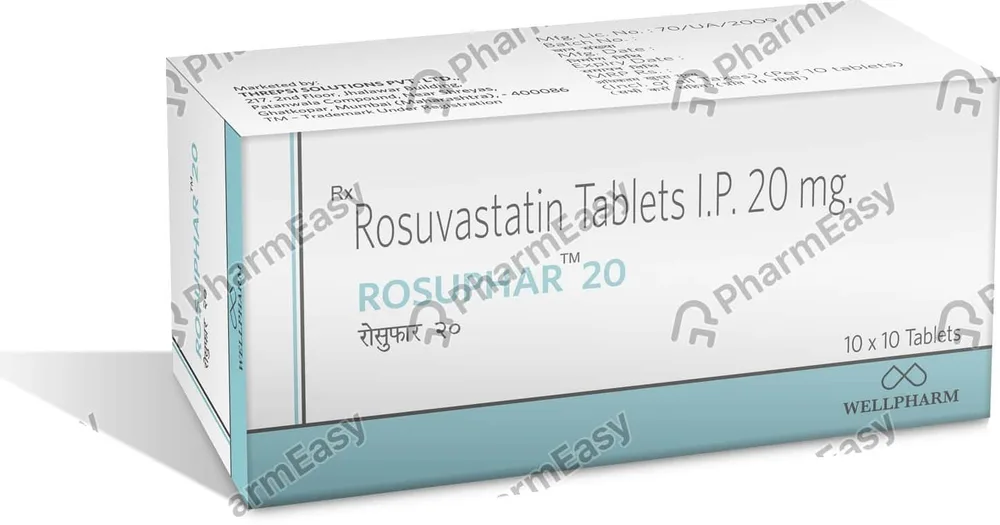Rosuphar 20mg Strip Of 10 Tablets