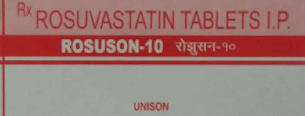 Rosuson 10mg Strip Of 10 Tablets