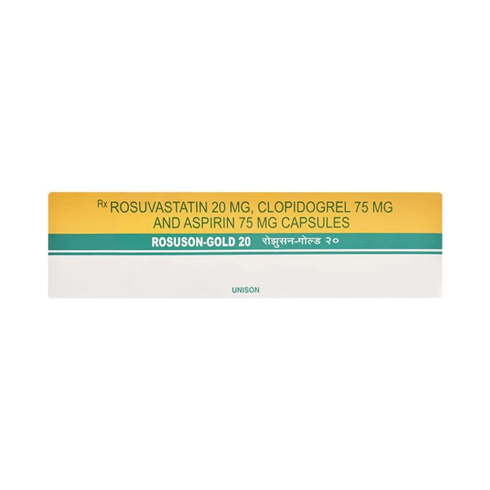 Rosuson Gold 20mg Strip Of 10 Capsules