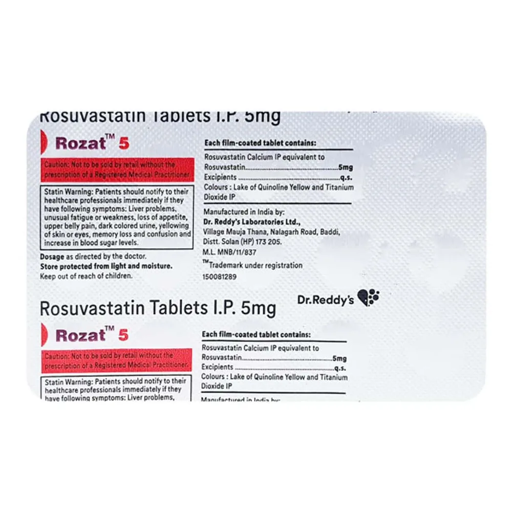 Rozat 5mg Strip Of 15 Tablets