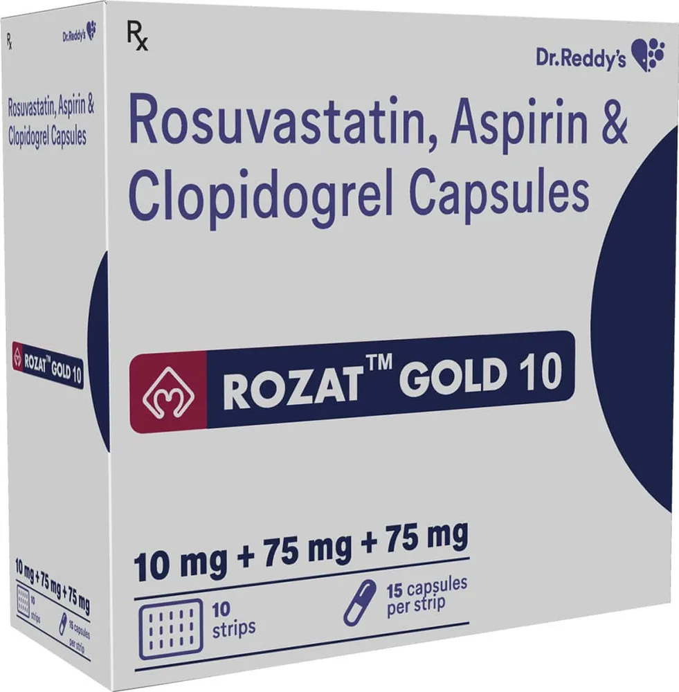 Rozat Gold 10mg Strip Of 15 Capsules