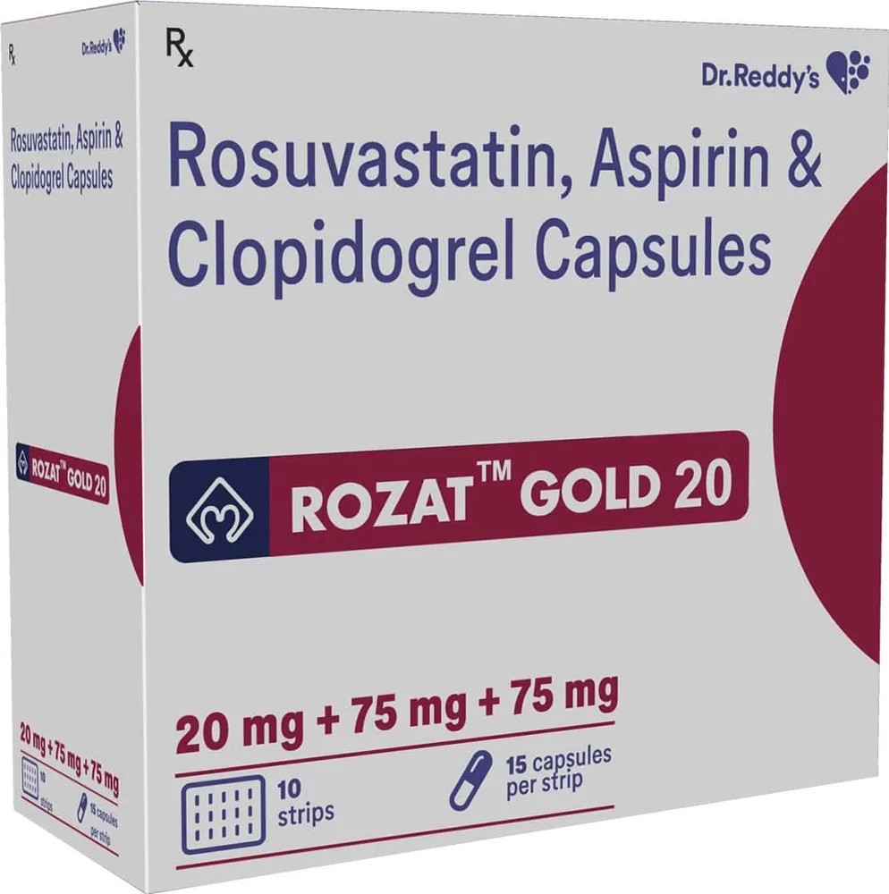 Rozat Gold 20mg Strip Of 15 Capsules