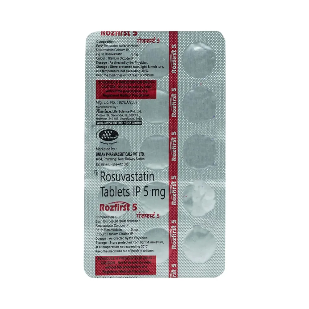 Rozfirst 5mg Strip Of 15 Tablets
