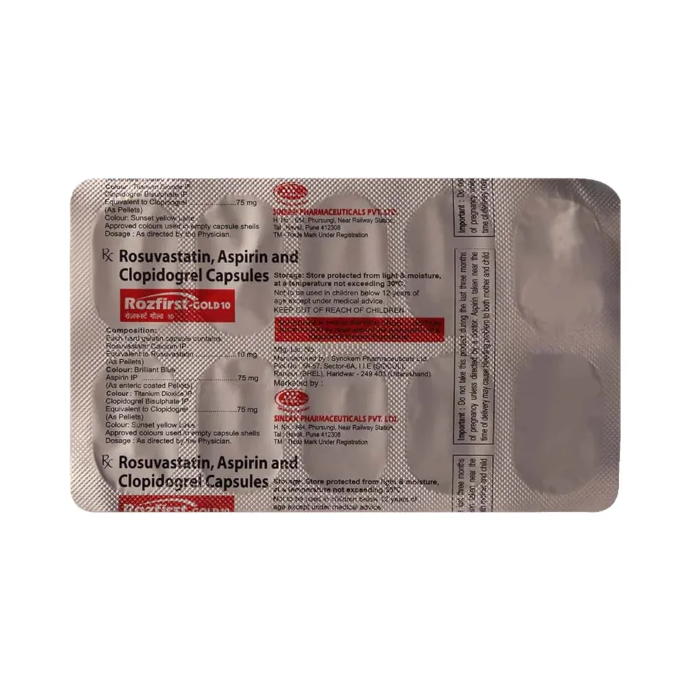Rozfirst Gold 10mg Strip Of 10 Capsules