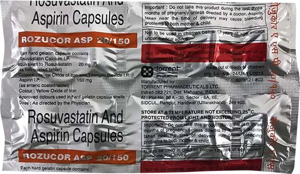 Rozucor Asp 20/150mg Strip Of 10 Capsules