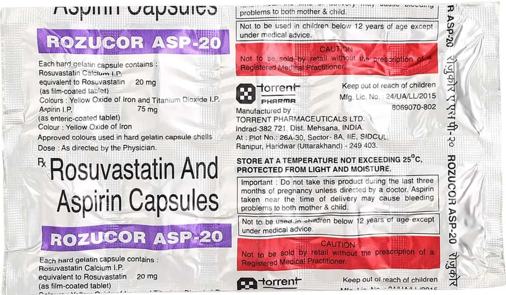 Rozucor Asp 20mg Strip Of 10 Capsules