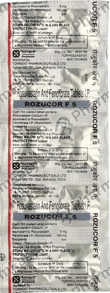 Rozucor F 5mg Strip Of 10 Tablets