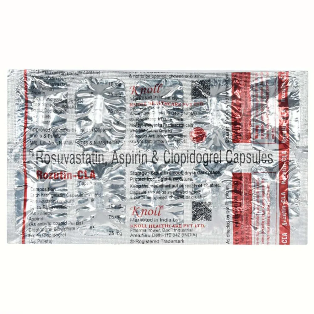 Rozutin Cla 10/75/75 Mg Strip Of 10 Capsules