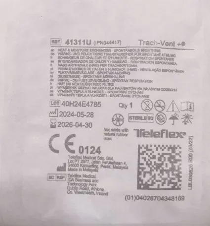 Teleflex Rusch Trach-Vent Plus Filter for Tracheostomy -Portex compatible