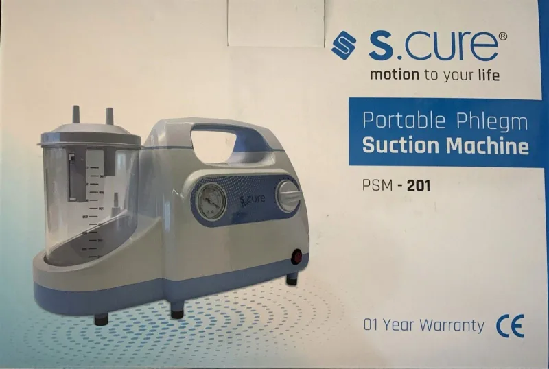 S-Cure Portable Phlegm Suction Machine PSM -201