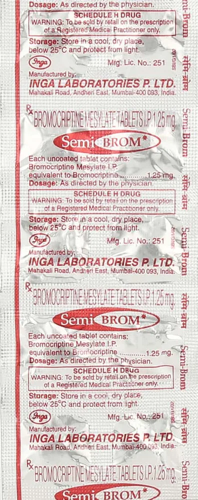 Semi Brom 1.25mg Strip Of 10 Tablets