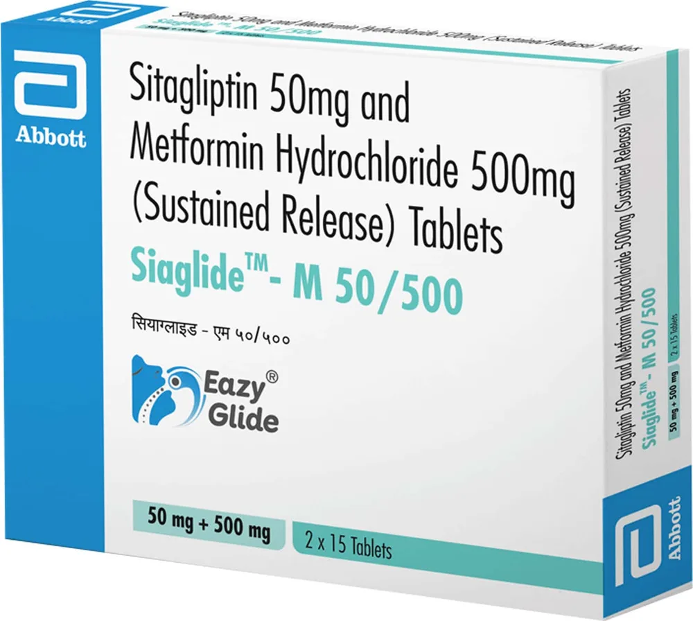 Siaglide M 50/500mg Strip Of 15 Tablets