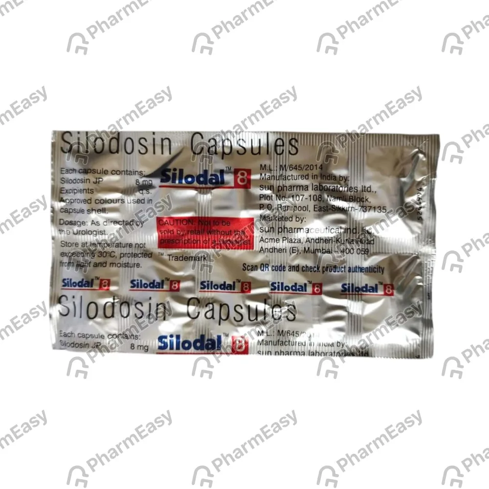 Silodal 8mg Strip Of 10 Tablets
