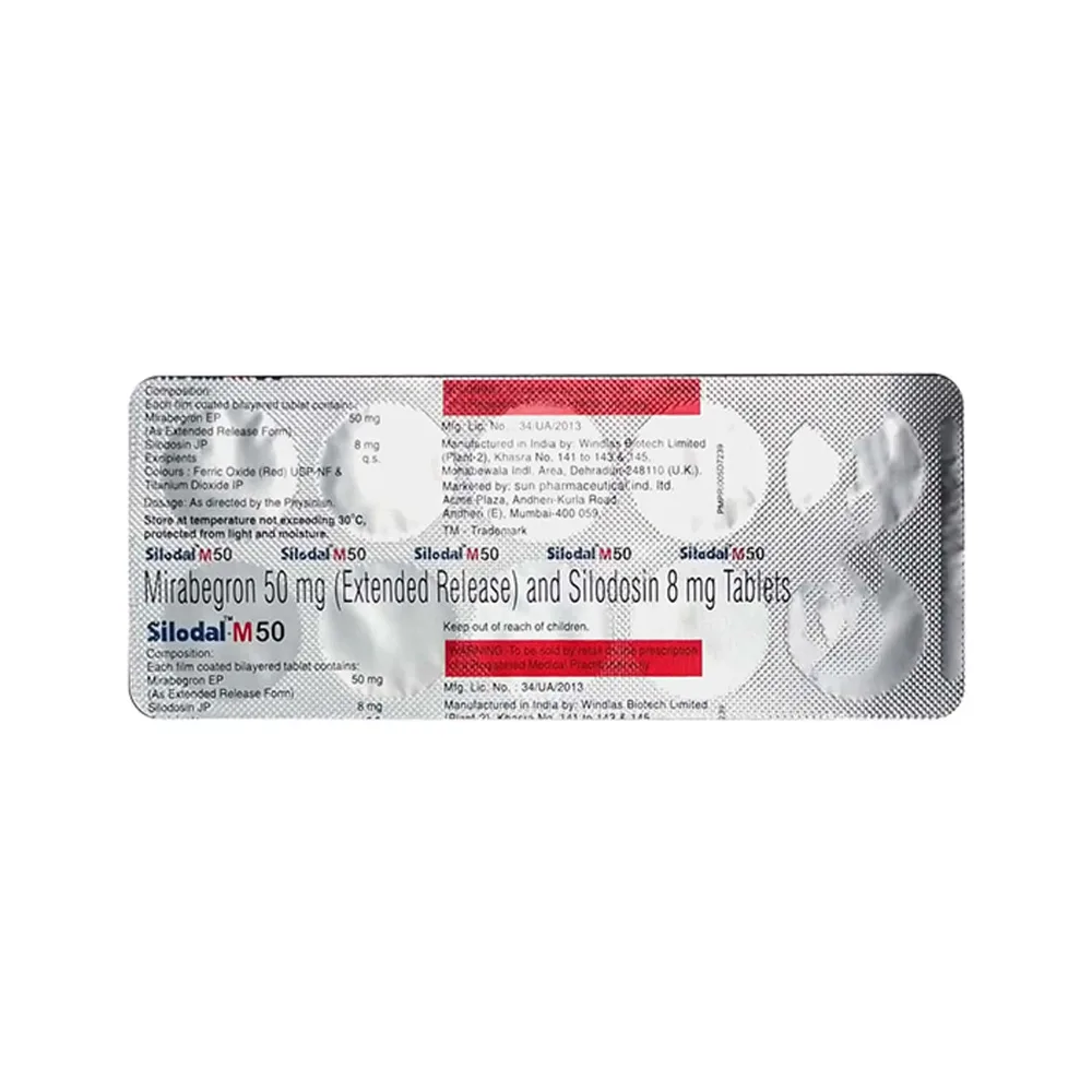 Silodal M 50mg Strip Of 10 Tablets