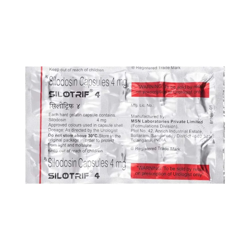 Silotrif 4mg Strip Of 10 Capsules