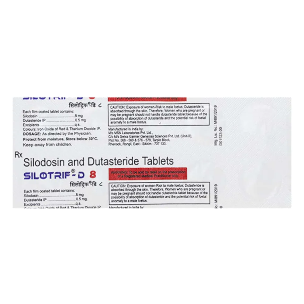 Silotrif D 8mg Strip Of 10 Tablets