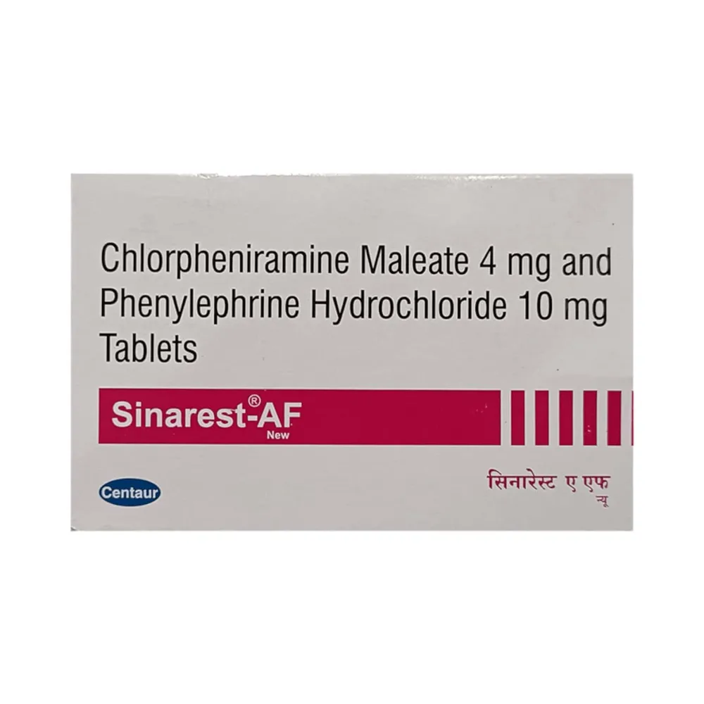 Sinarest Af New Strip Of 15 Tablets