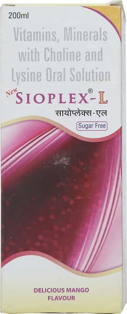 New Sioplex L Mango Flavour Sugar Free Bottle Of 200ml Syrup