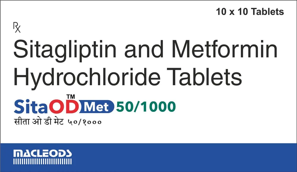 Sita Od Met 50/1000mg Strip Of 10 Tablets