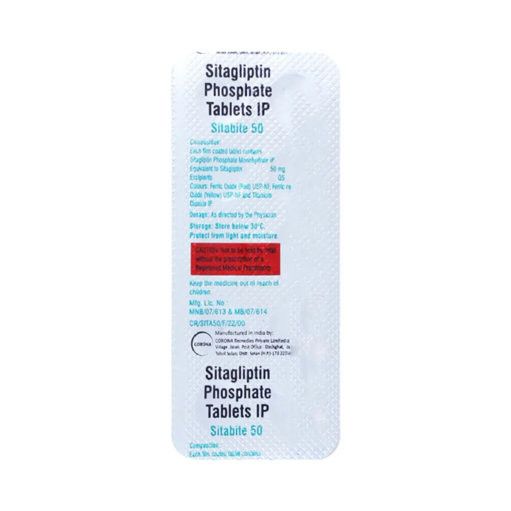 Sitabite 50mg Strip Of 10 Tablets
