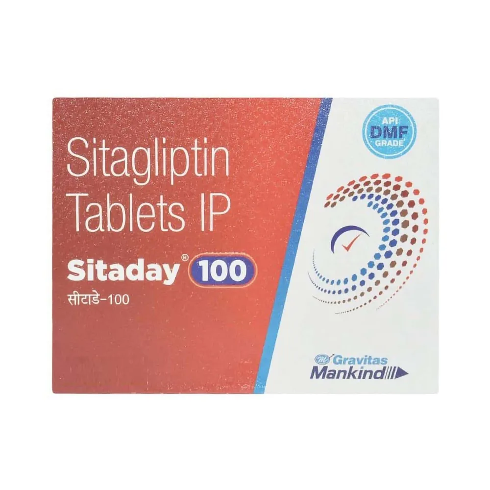 Sitaday 100mg Strip Of 15 Tablets