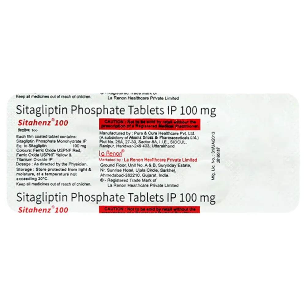 Sitahenz 100mg Strip Of 10 Tablets