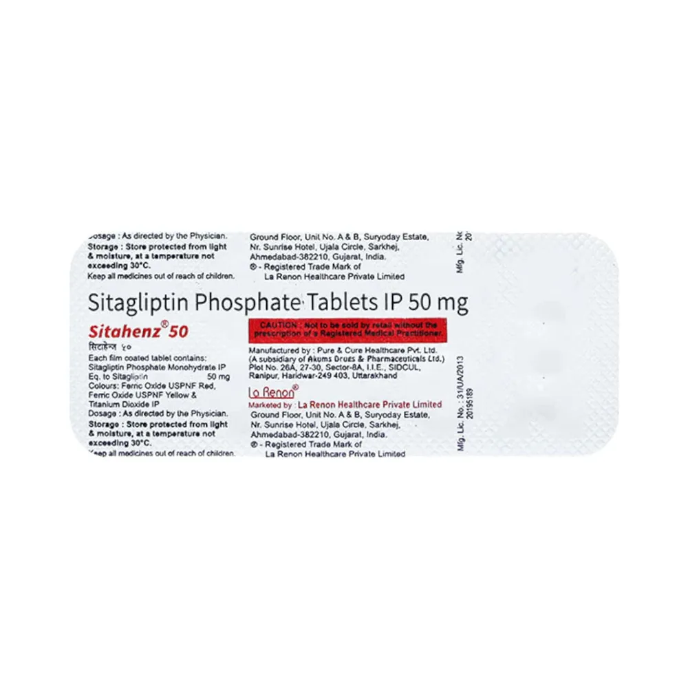 Sitahenz 50mg Strip Of 10 Tablets