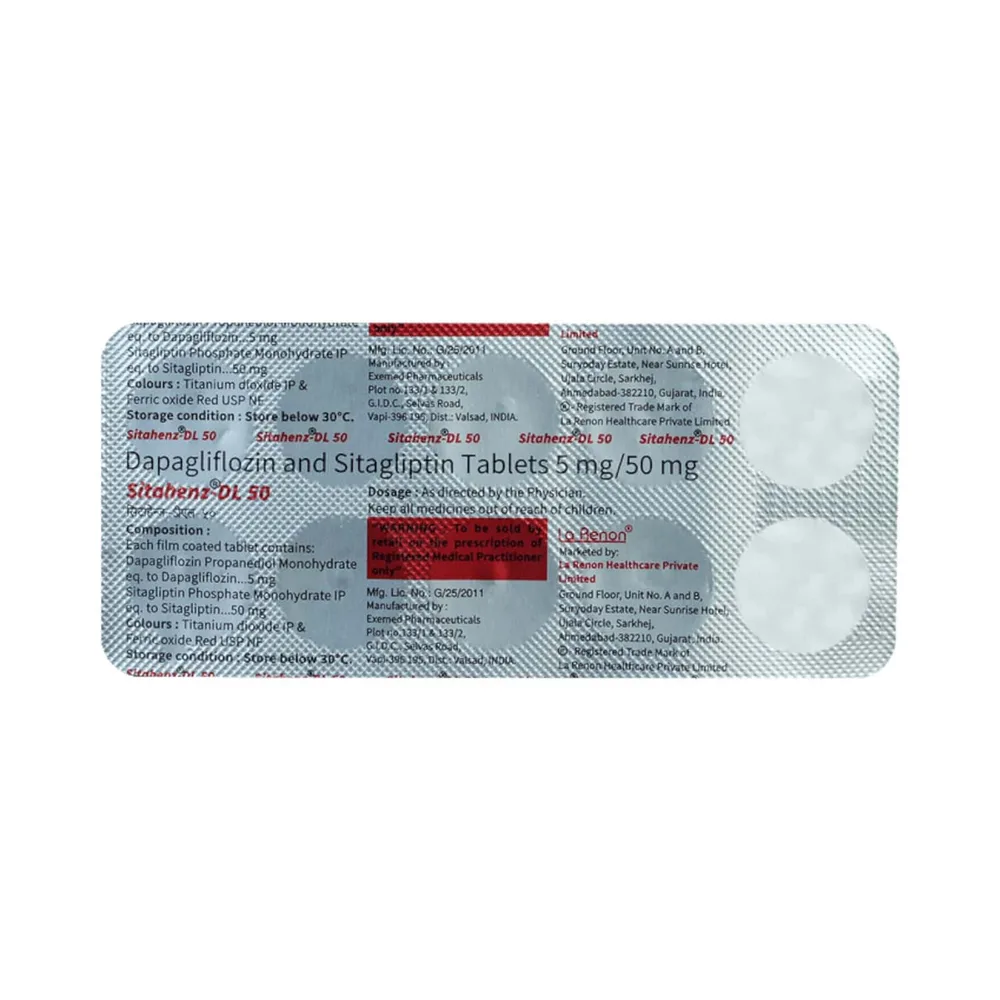 Sitahenz Dl 50mg Strip Of 10 Tablets