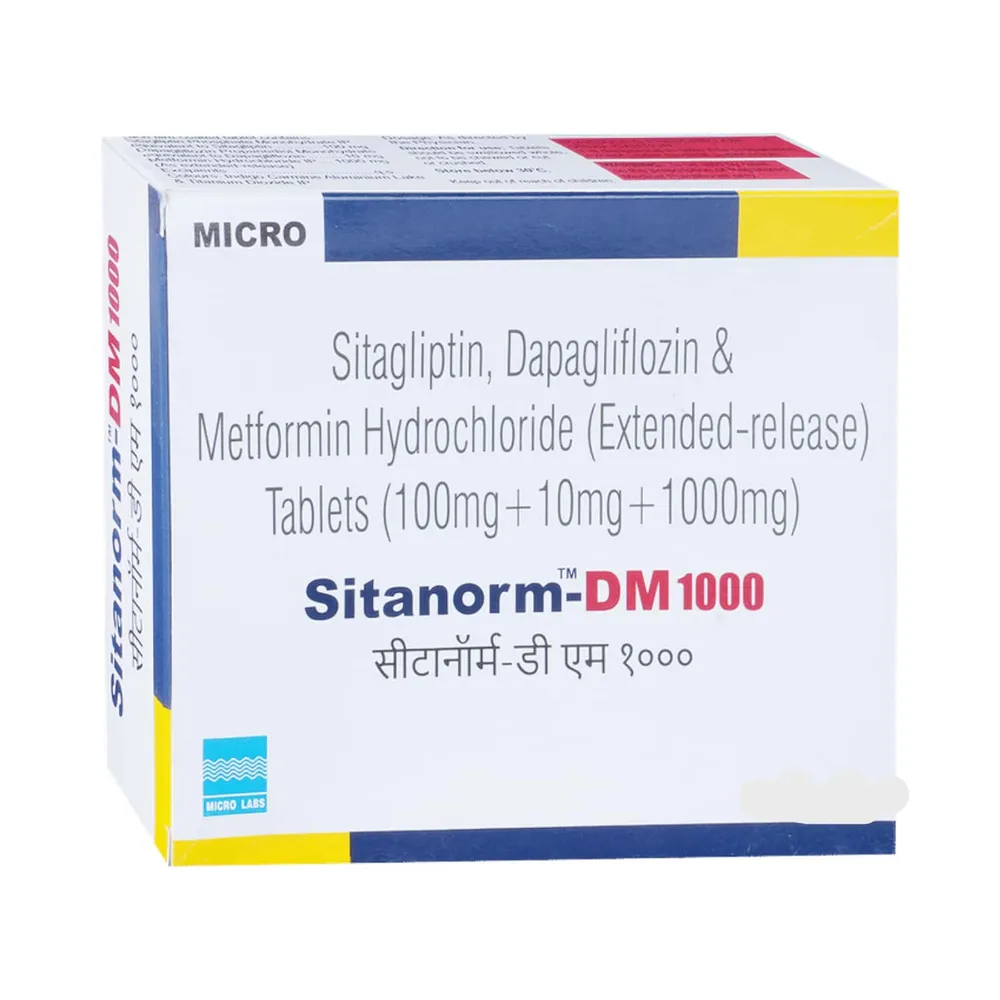 Sitanorm Dm 1000mg Strip Of 15 Tablets