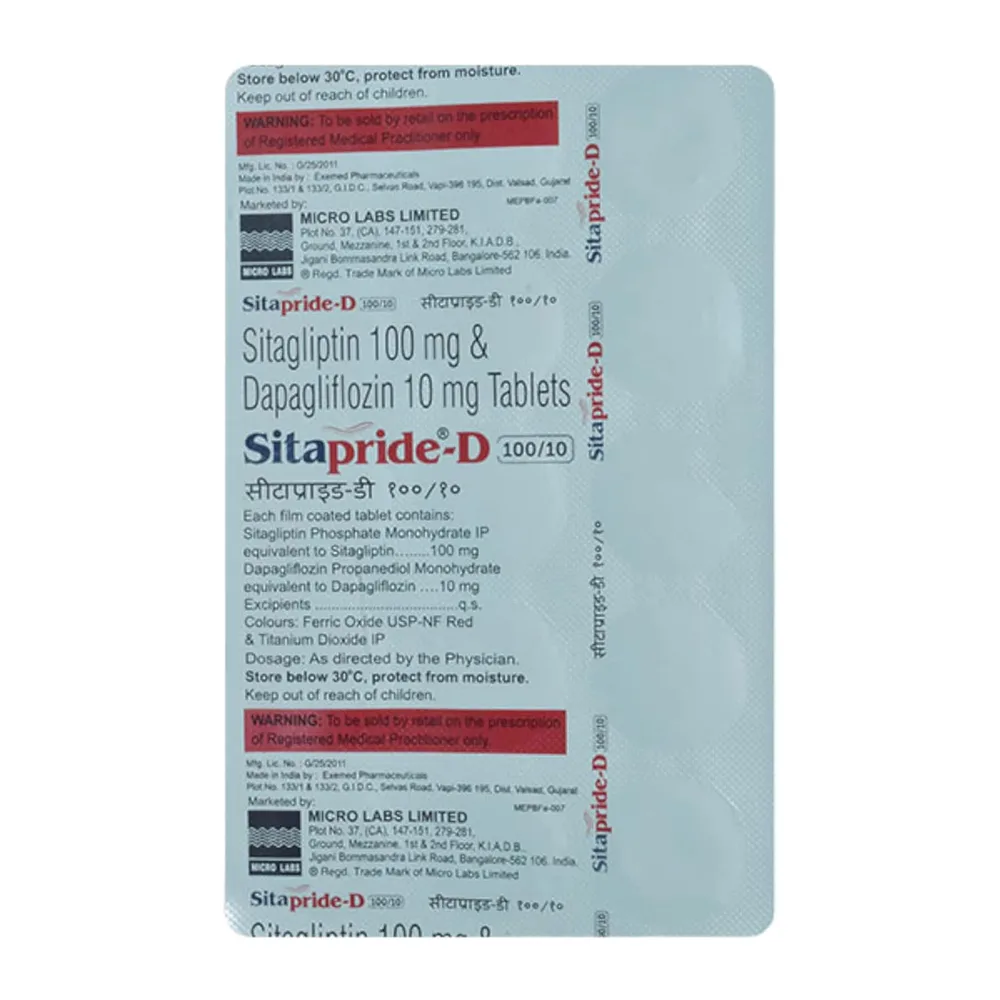 Sitapride D 100/10mg Strip Of 15 Tablets