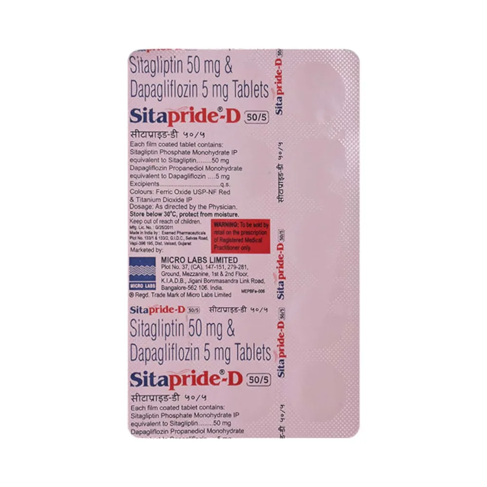 Sitapride D 50/5mg Strip Of 15 Tablets
