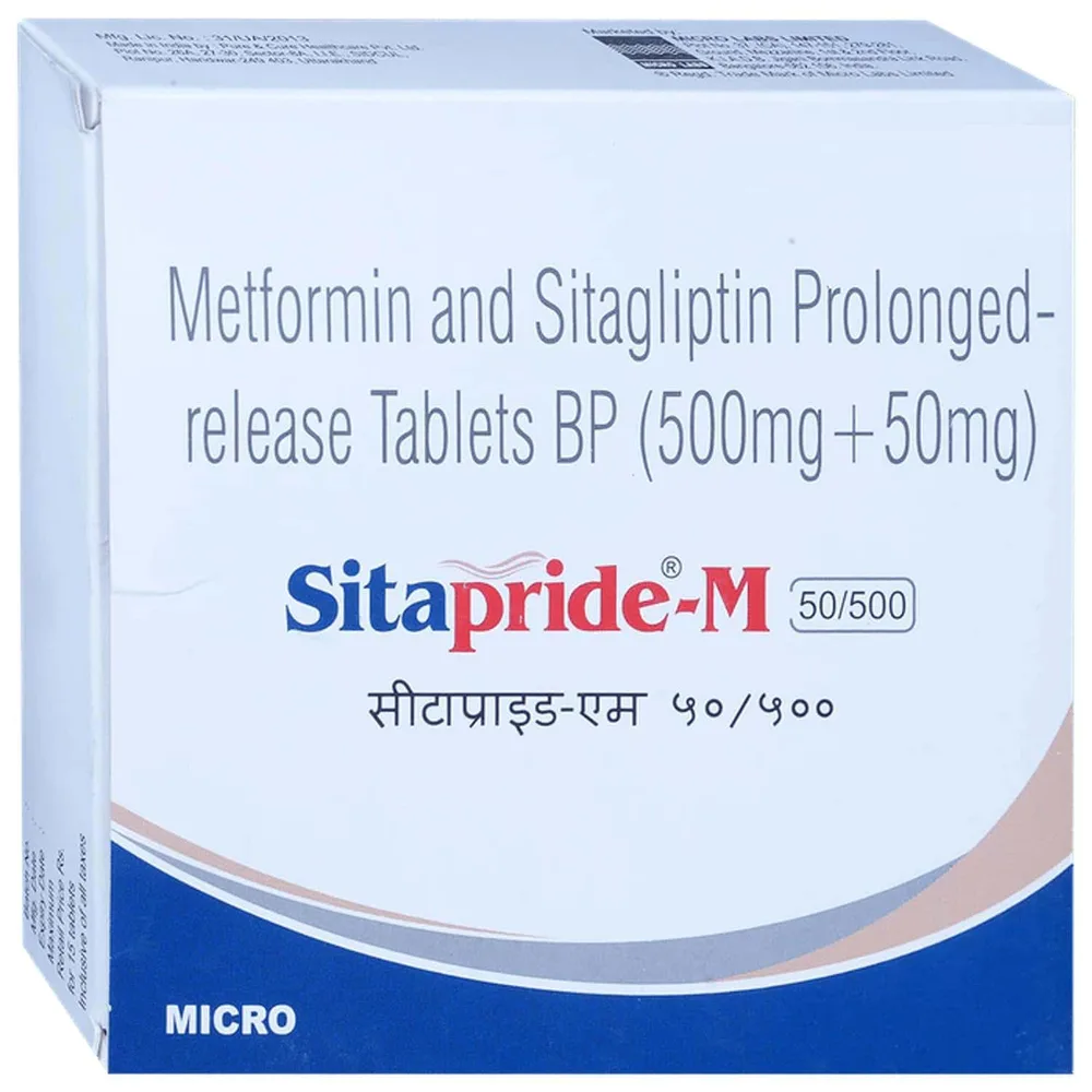 Sitapride M 50/500mg Strip Of 15 Tablets