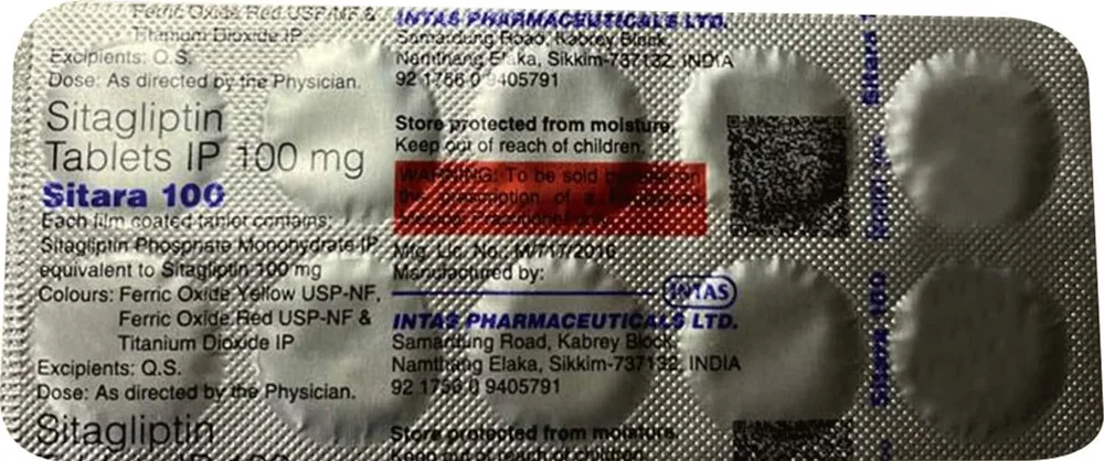 Sitara 100mg Strip Of 10 Tablets