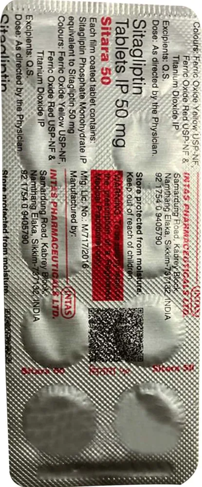 Sitara 50mg Strip Of 10 Tablets
