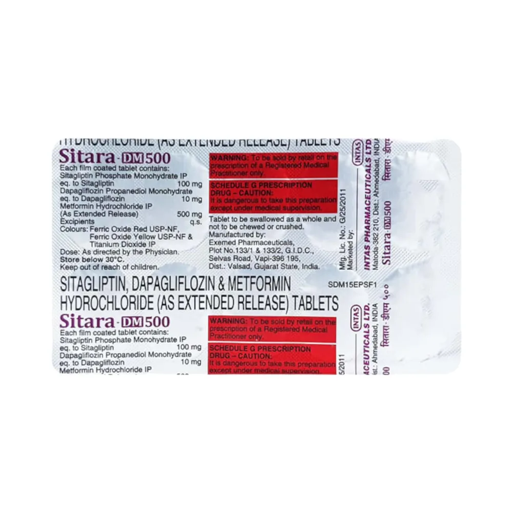 Sitara Dm 500mg Strip Of 10 Tablets