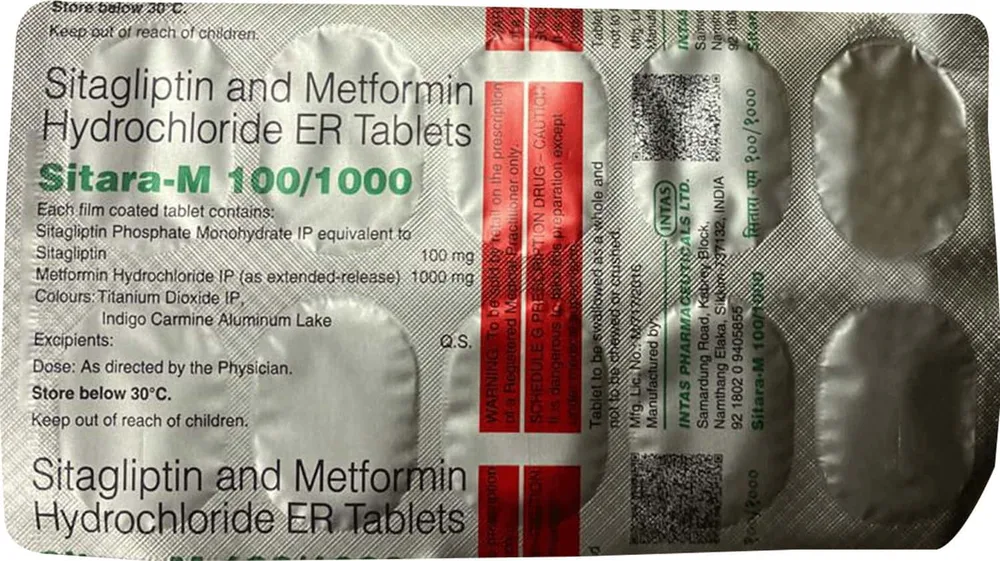 Sitara M 100/1000mg Strip Of 10 Tablets